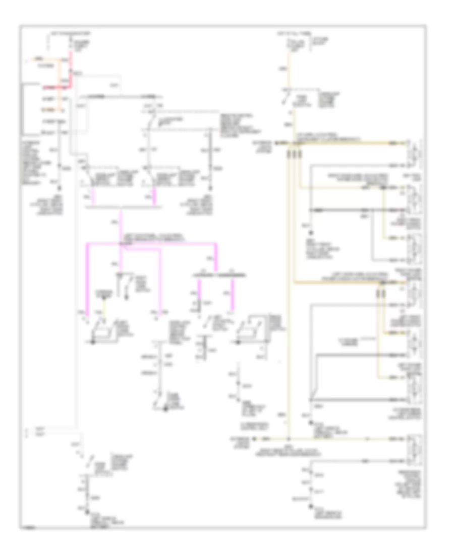Courtesy Lamps Wiring Diagram 2 of 2 for Chevrolet Astro 1999