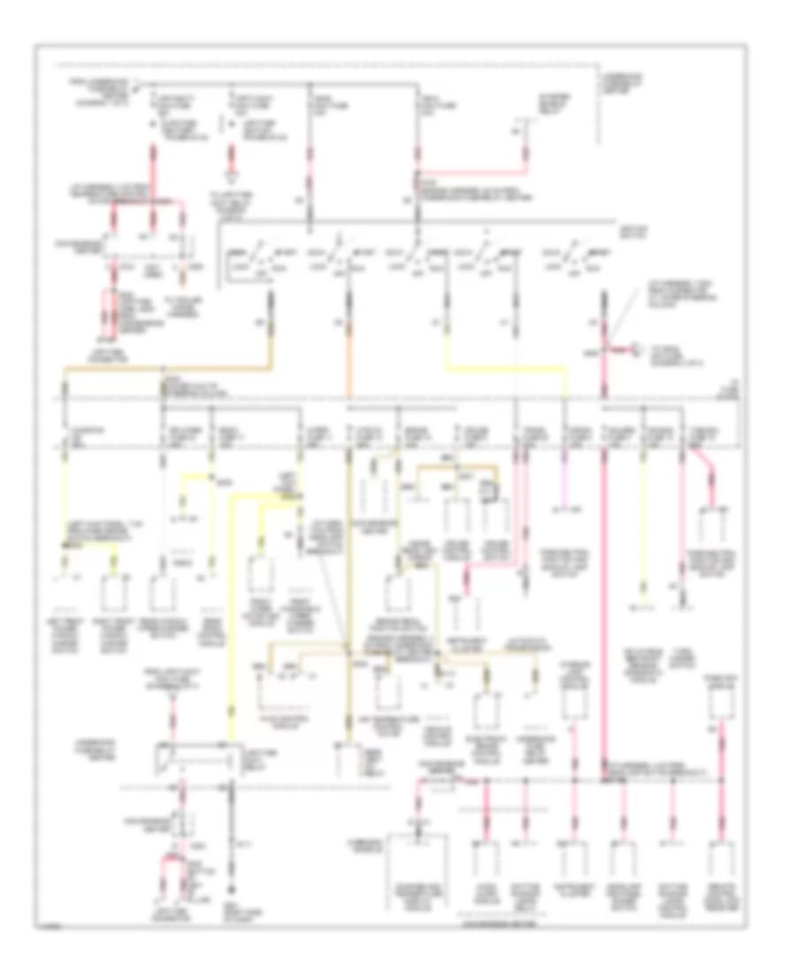 Power Distribution Wiring Diagram 2 of 3 for Chevrolet Astro 1999