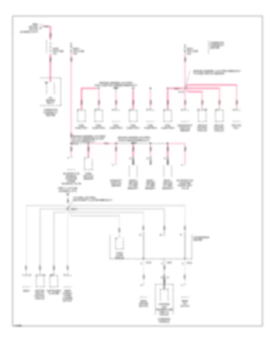 Power Distribution Wiring Diagram 3 of 3 for Chevrolet Astro 1999