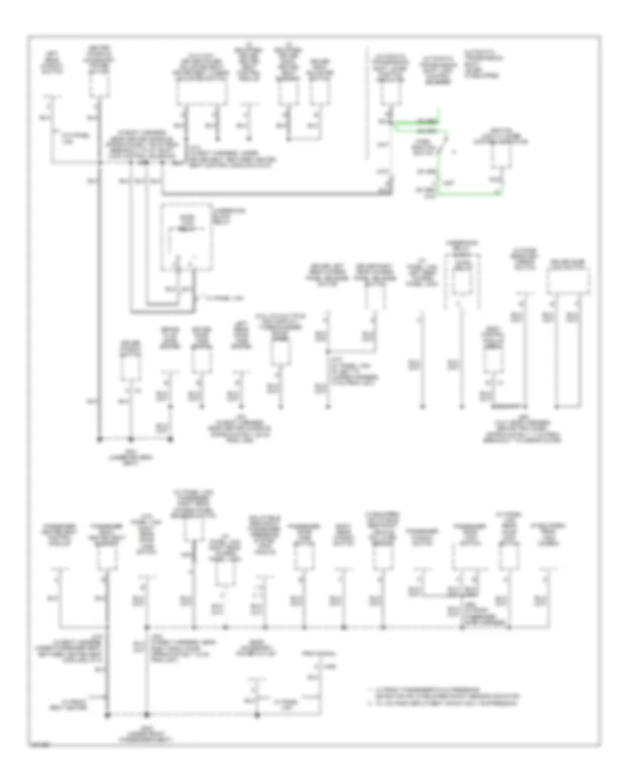Ground Distribution Wiring Diagram 2 of 3 for Chevrolet HHR SS 2009