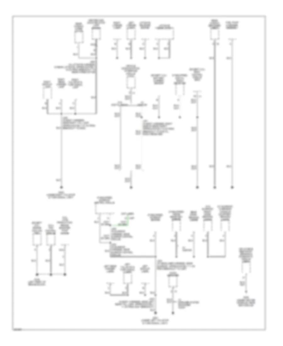 Ground Distribution Wiring Diagram 3 of 3 for Chevrolet HHR SS 2009