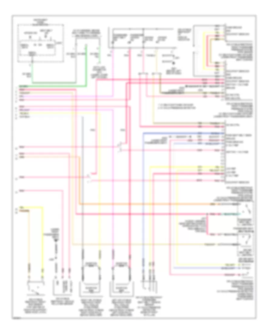 Supplemental Restraints Wiring Diagram (2 of 2) for Chevrolet HHR SS 2009