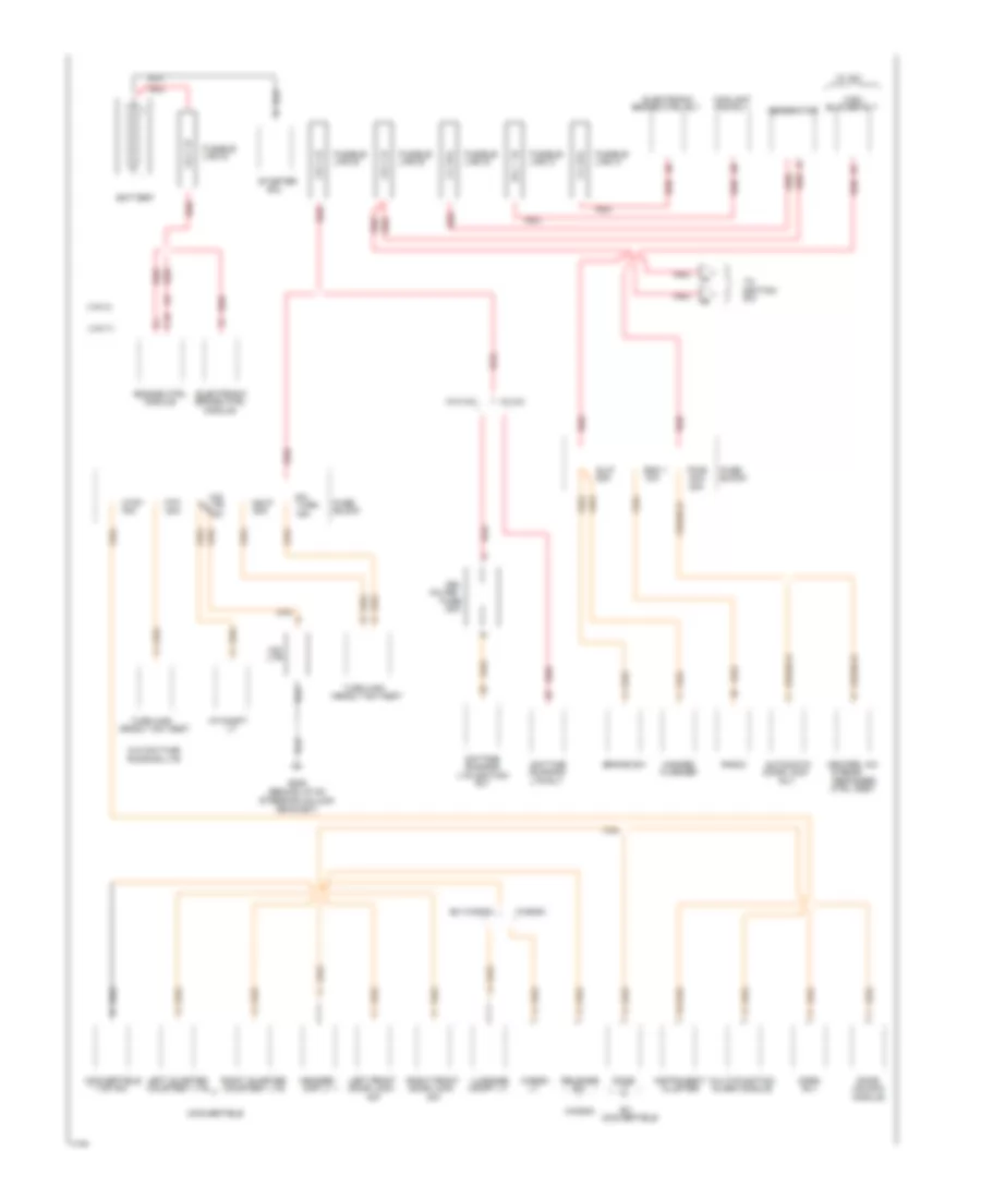 Power Distribution Wiring Diagram 1 of 2 for Chevrolet Cavalier 1994