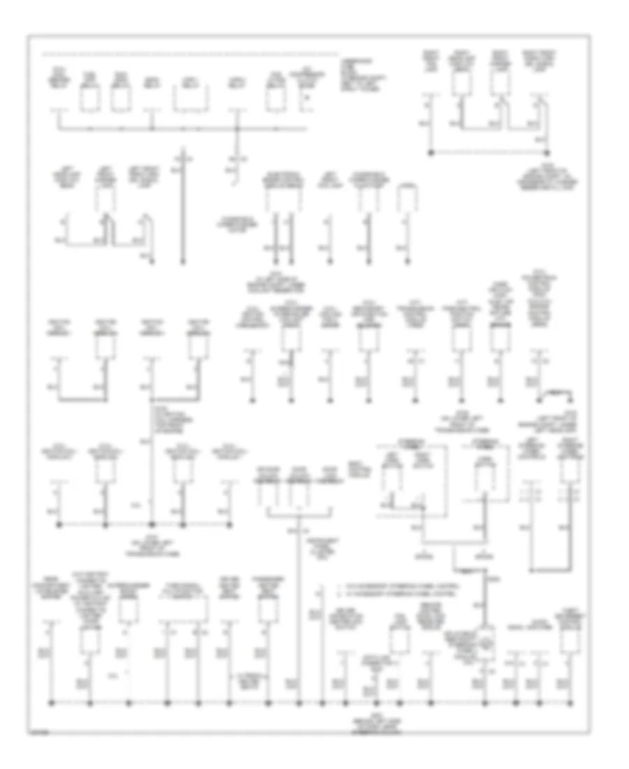 Ground Distribution Wiring Diagram 1 of 2 for Chevrolet Cobalt SS 2006