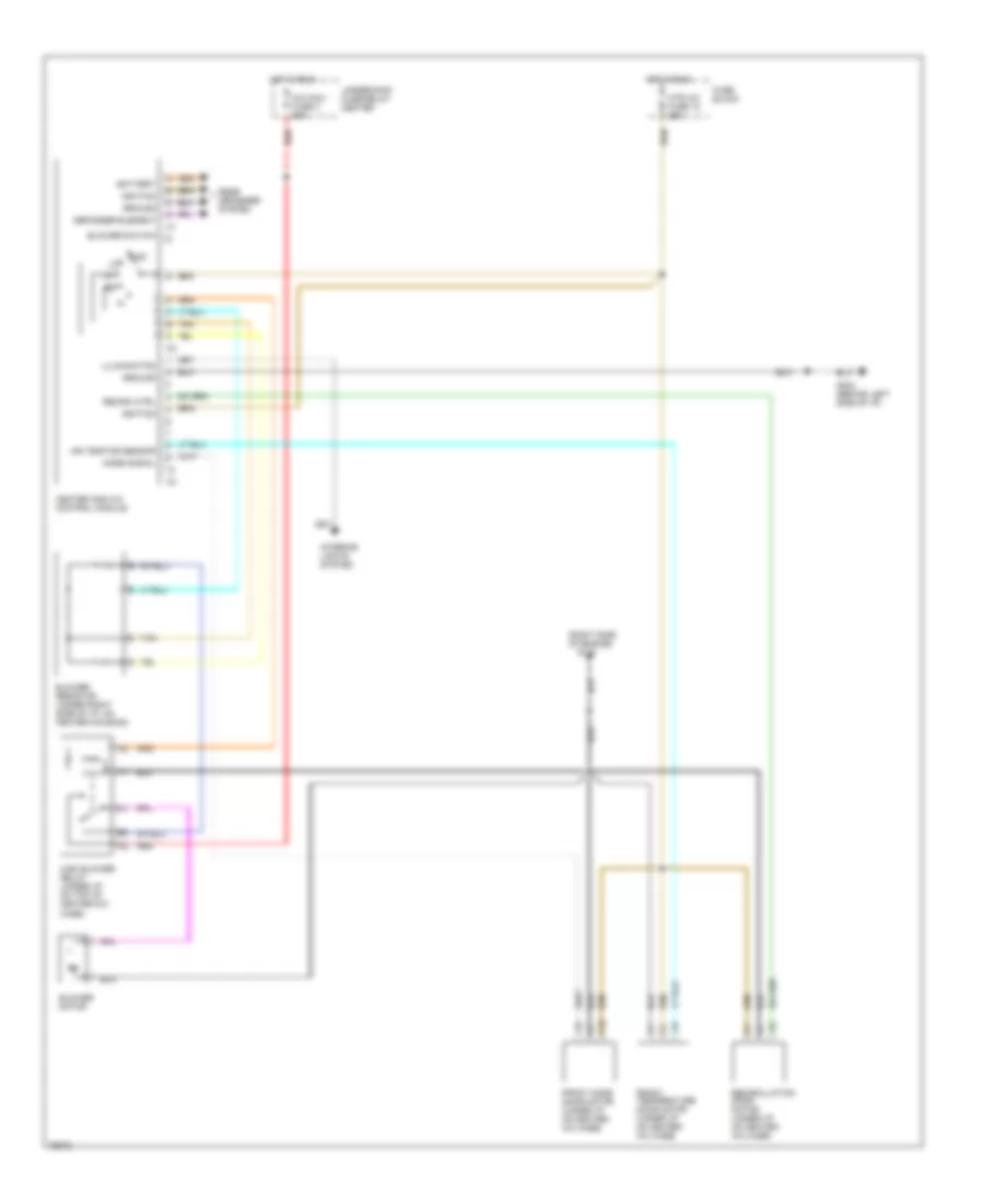Heater Wiring Diagram for Chevrolet Pickup C1996 3500