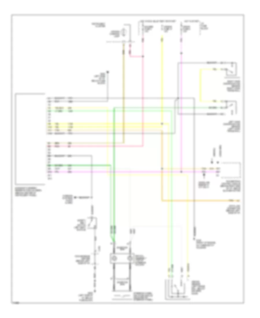 Supplemental Restraint Wiring Diagram for Chevrolet Suburban K1995 2500