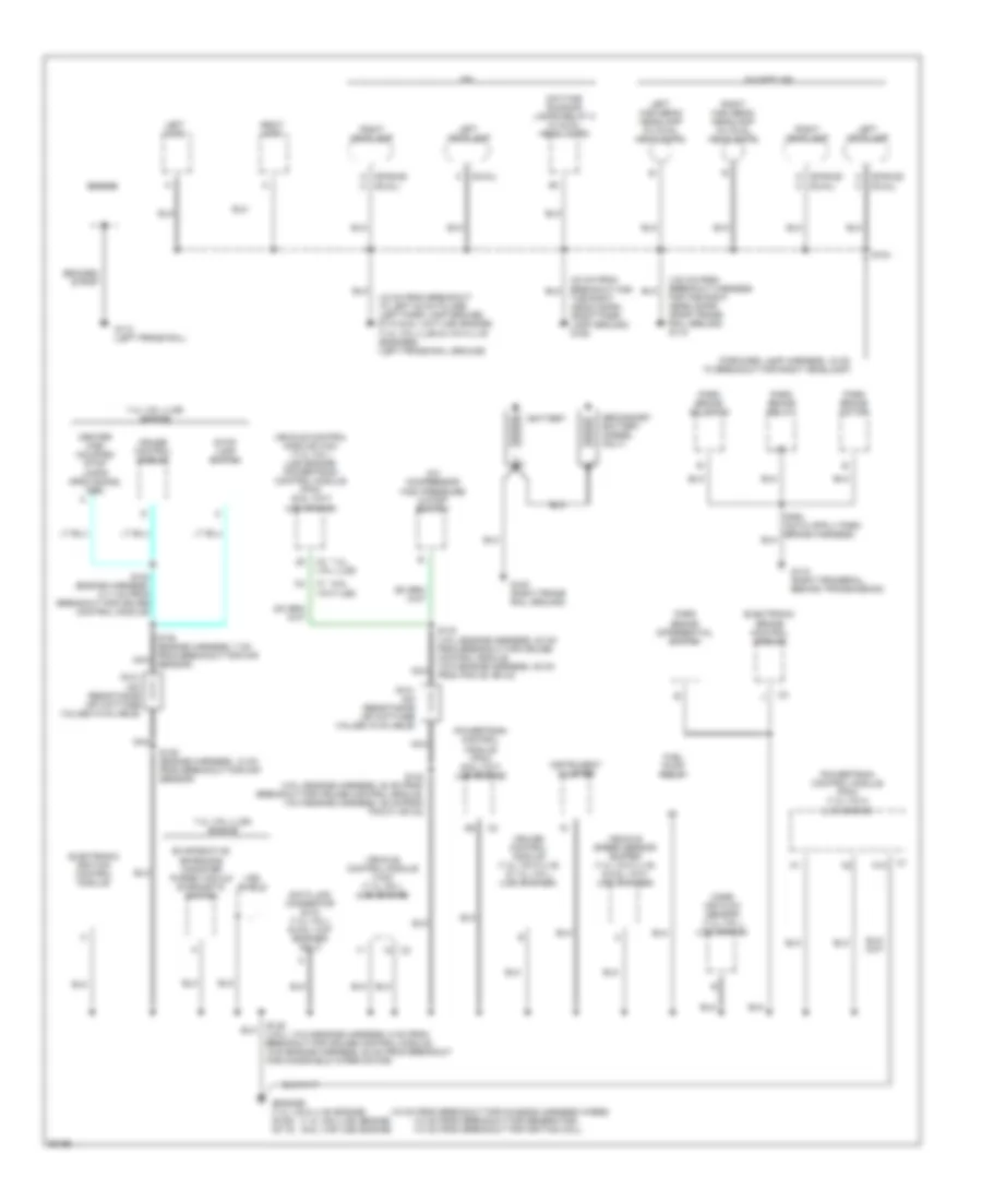 Ground Distribution Wiring Diagram, Motor Home Chassis (1 of 2) for Chevrolet Forward Control P30 1997