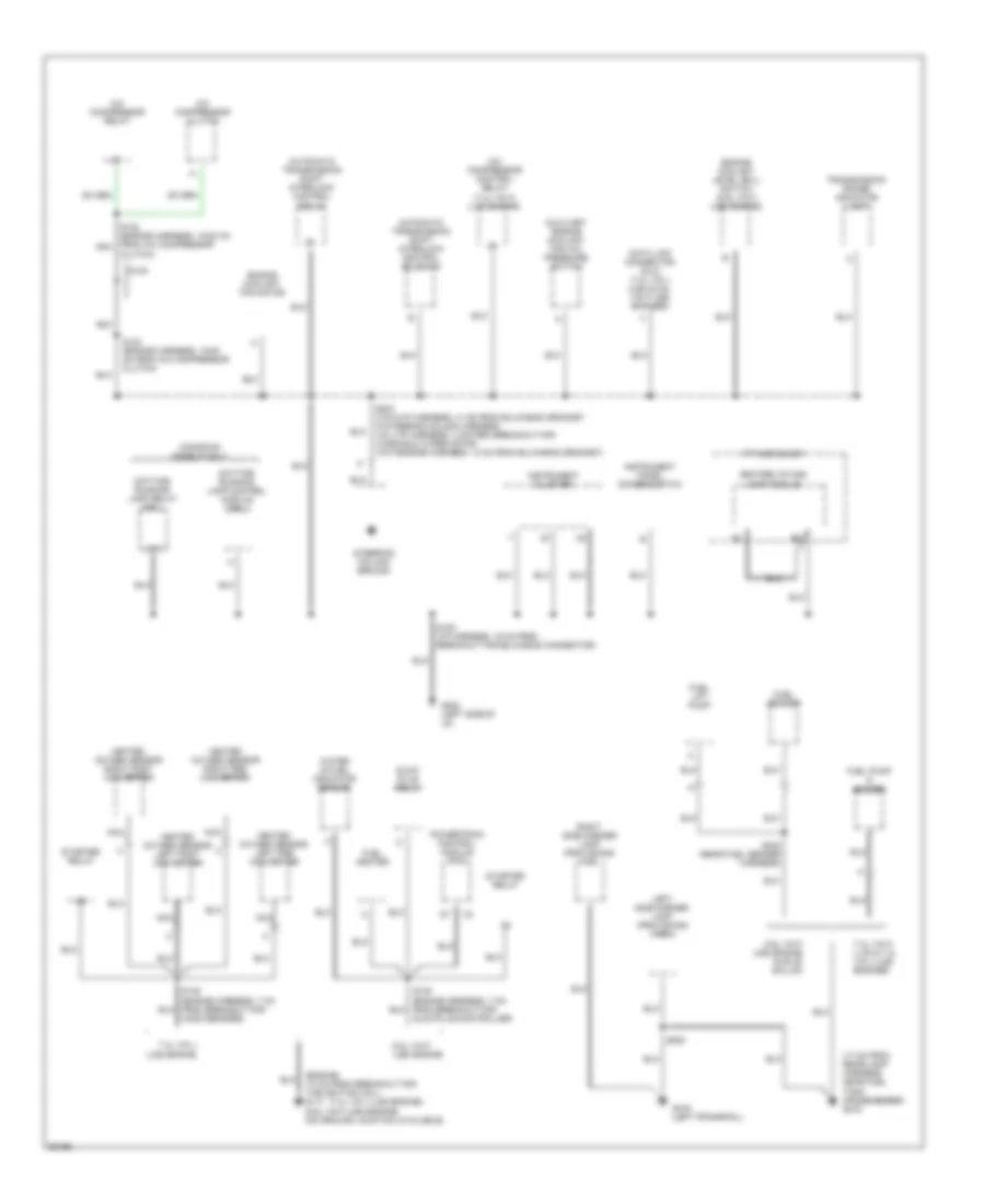 Ground Distribution Wiring Diagram, Motor Home Chassis (2 of 2) for Chevrolet Forward Control P30 1997