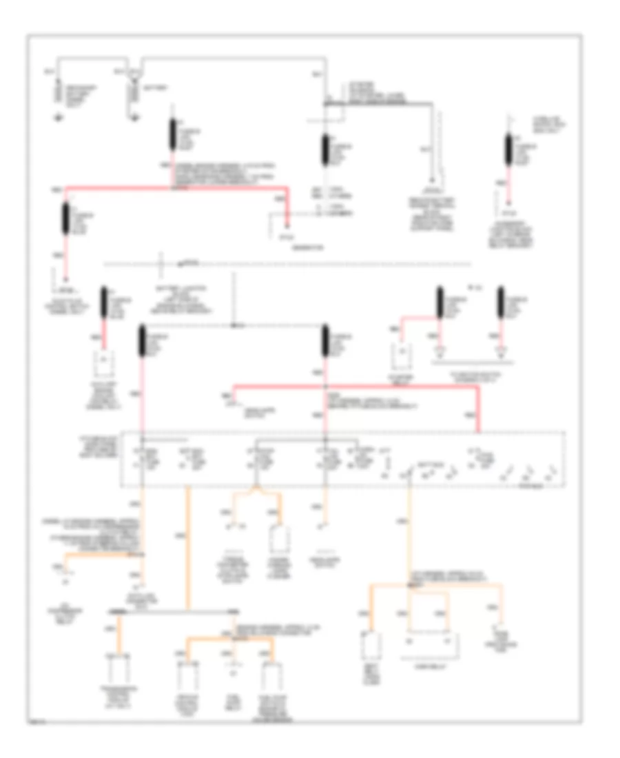Power Distribution Wiring Diagram Commercial Chassis 1 of 4 for Chevrolet Forward Control P30 1997