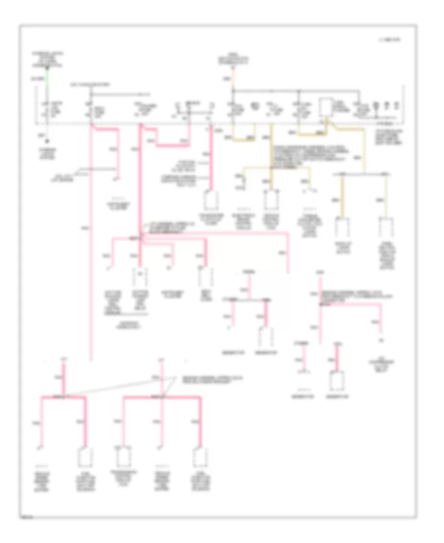 Power Distribution Wiring Diagram, Commercial Chassis (4 of 4) for Chevrolet Forward Control P30 1997