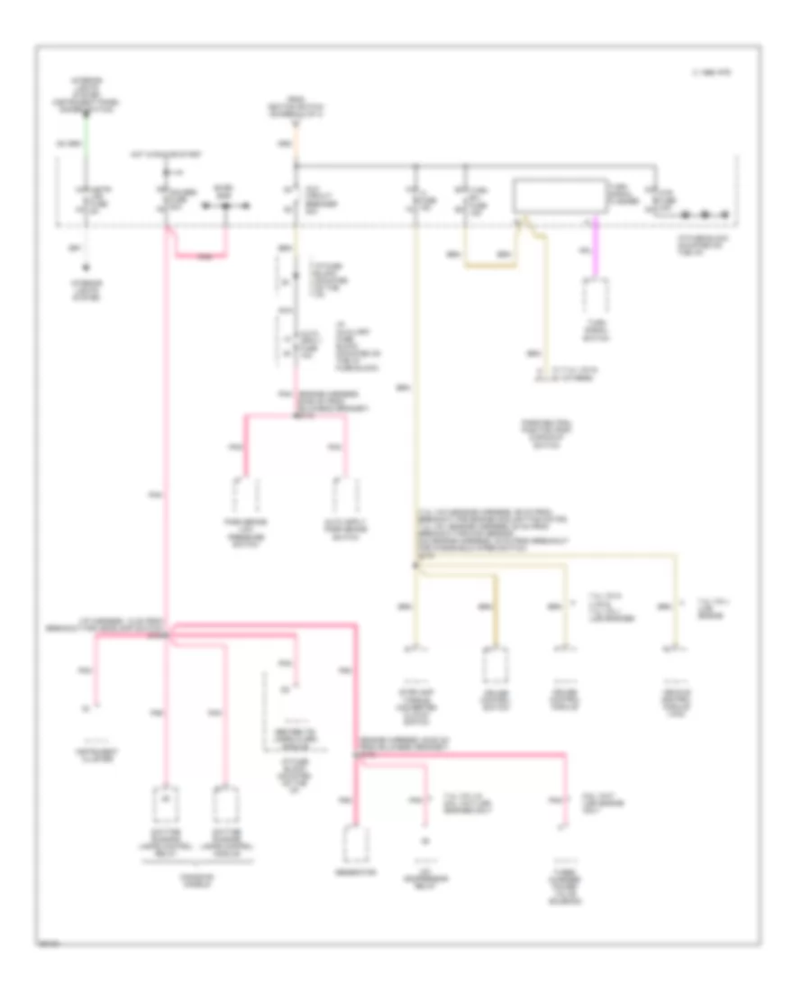 Power Distribution Wiring Diagram Motor Home Chassis 4 of 4 for Chevrolet Forward Control P30 1997