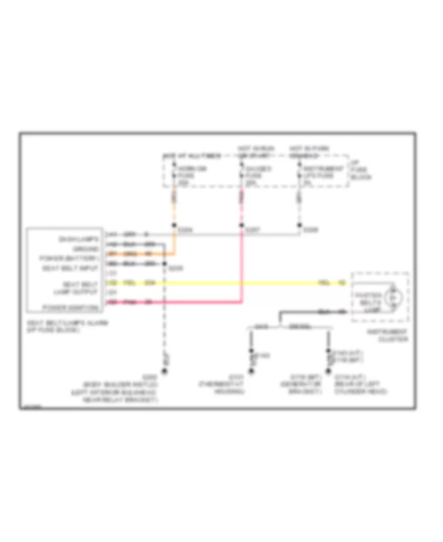 Warning System Wiring Diagrams Commercial Chassis for Chevrolet Forward Control P30 1997