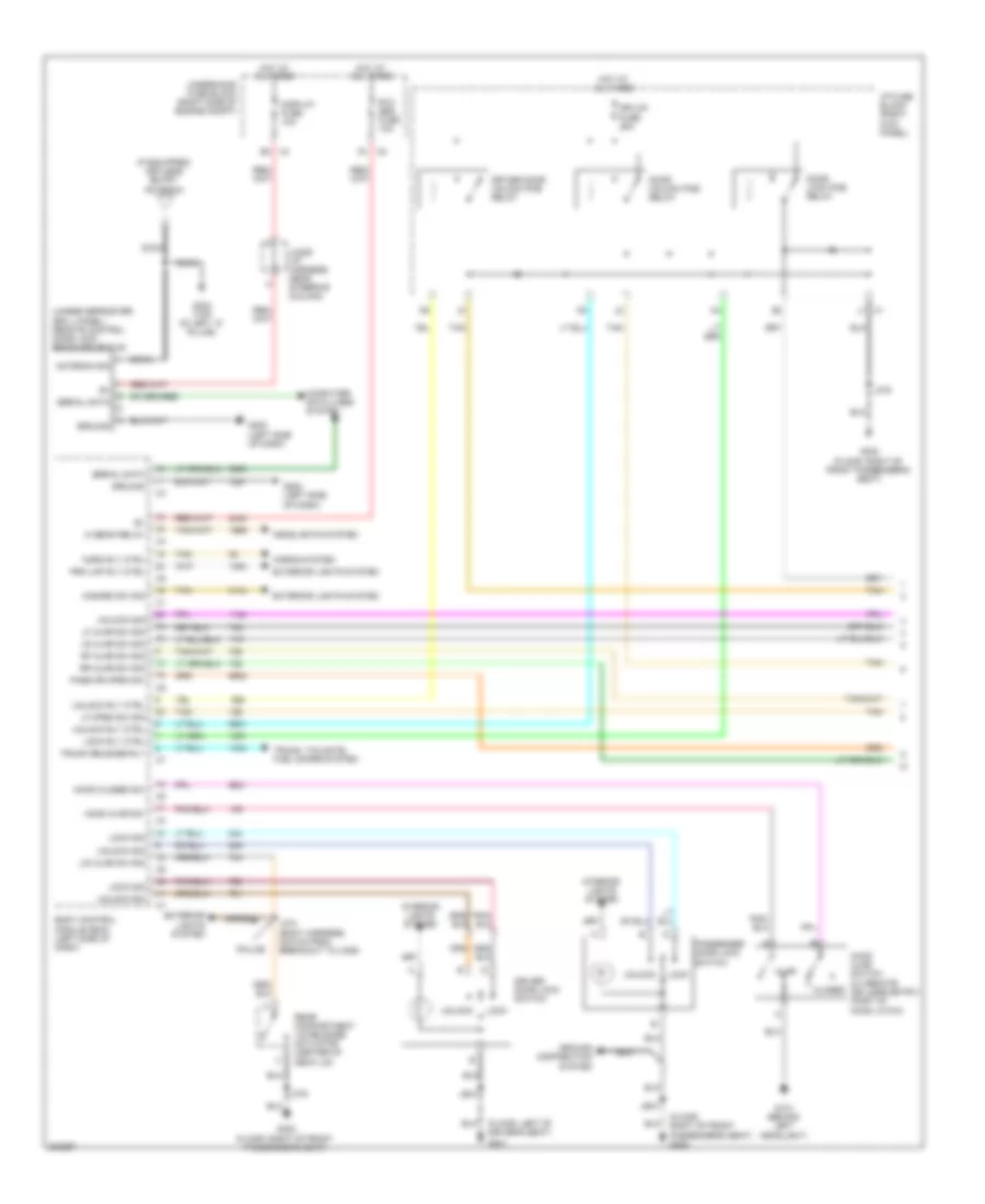 Forced Entry Wiring Diagram 1 of 2 for Chevrolet Impala LS 2009