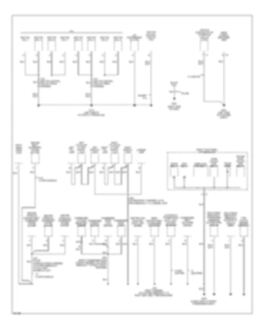 Ground Distribution Wiring Diagram 2 of 3 for Chevrolet Impala LS 2009