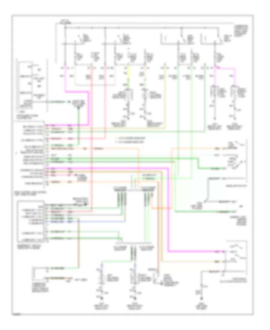 Headlights Wiring Diagram, without Police Option for Chevrolet Impala LS 2009