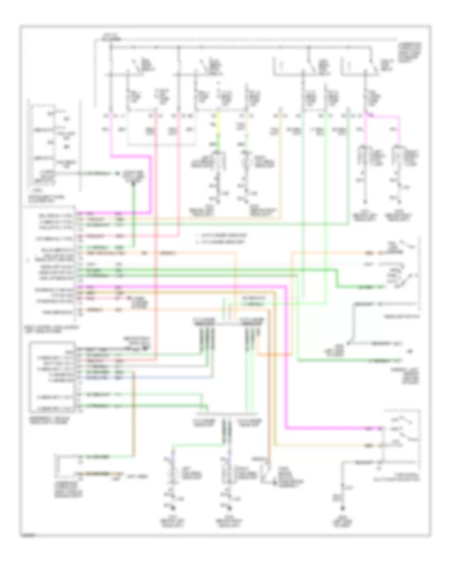 Headlights Wiring Diagram without Police Option for Chevrolet Impala LS 2009