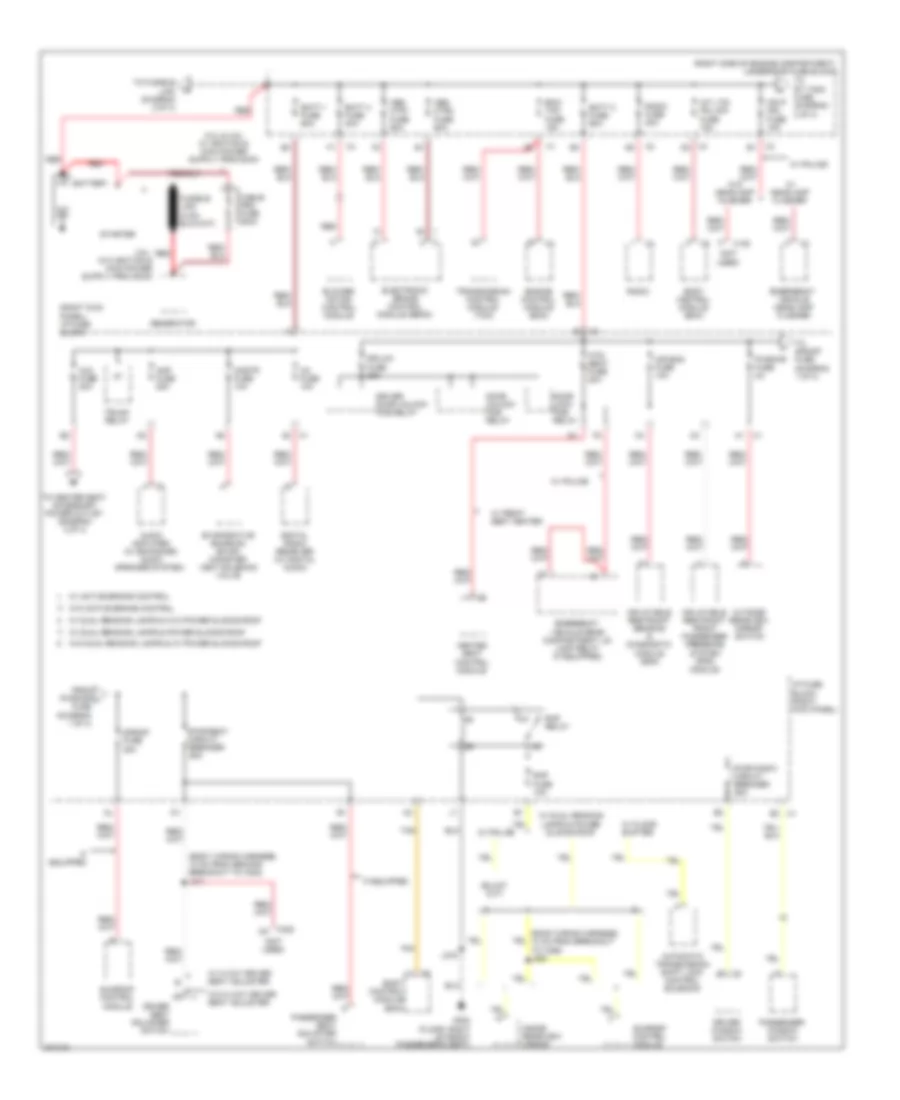 Power Distribution Wiring Diagram 1 of 4 for Chevrolet Impala LS 2009