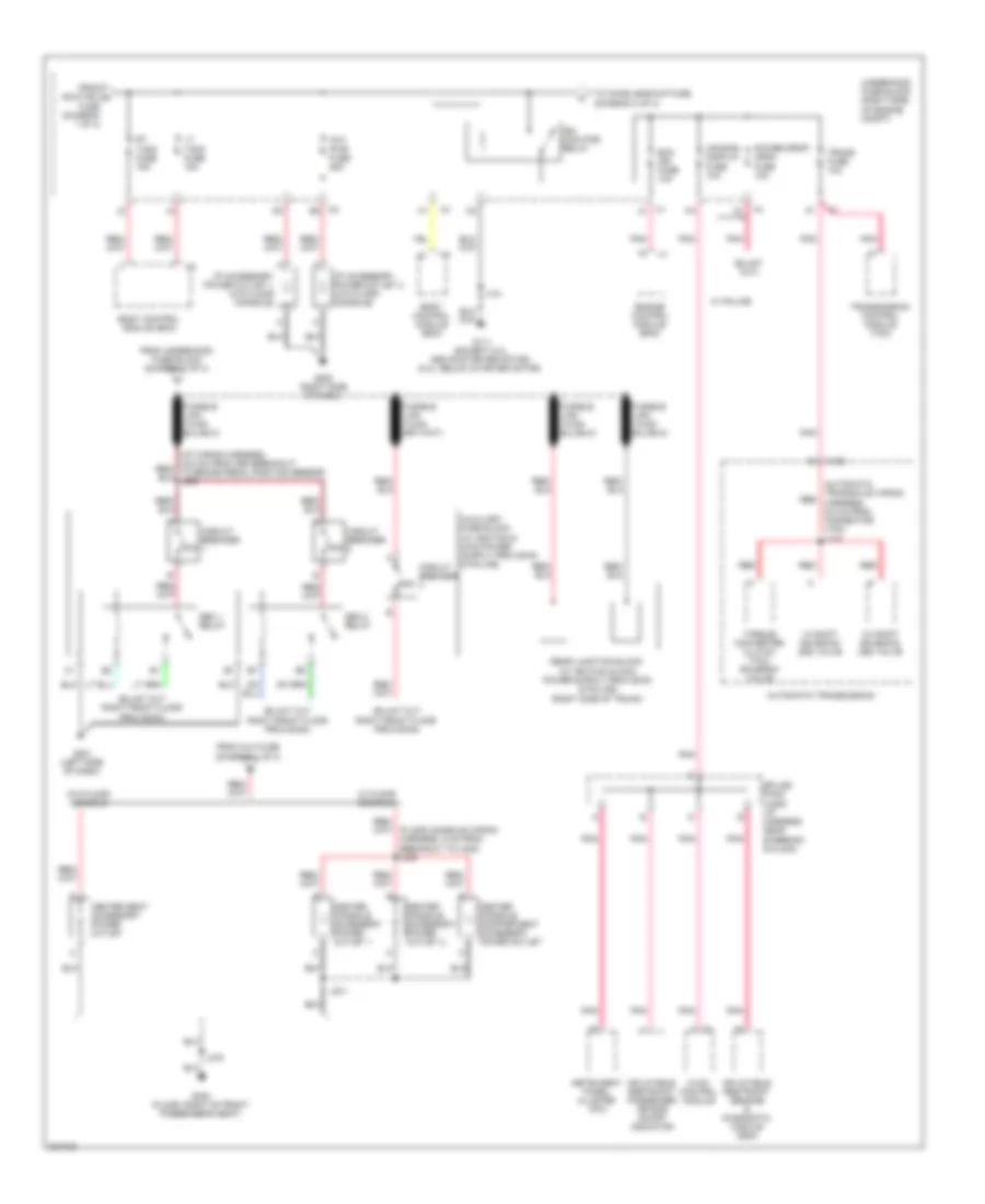 Power Distribution Wiring Diagram 2 of 4 for Chevrolet Impala LS 2009