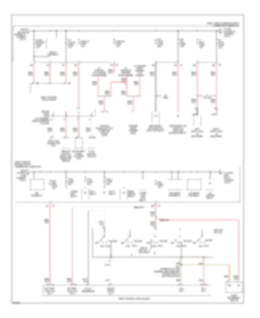 Power Distribution Wiring Diagram 3 of 4 for Chevrolet Impala LS 2009
