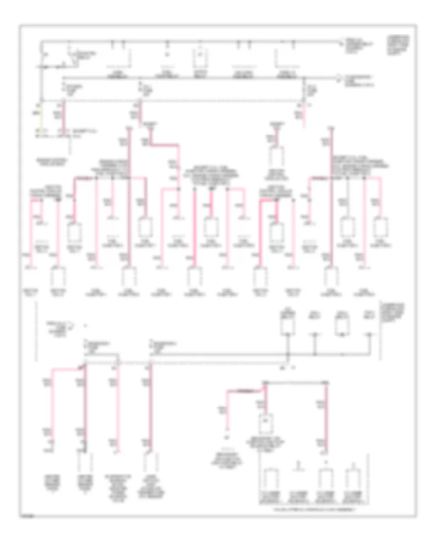 Power Distribution Wiring Diagram 4 of 4 for Chevrolet Impala LS 2009