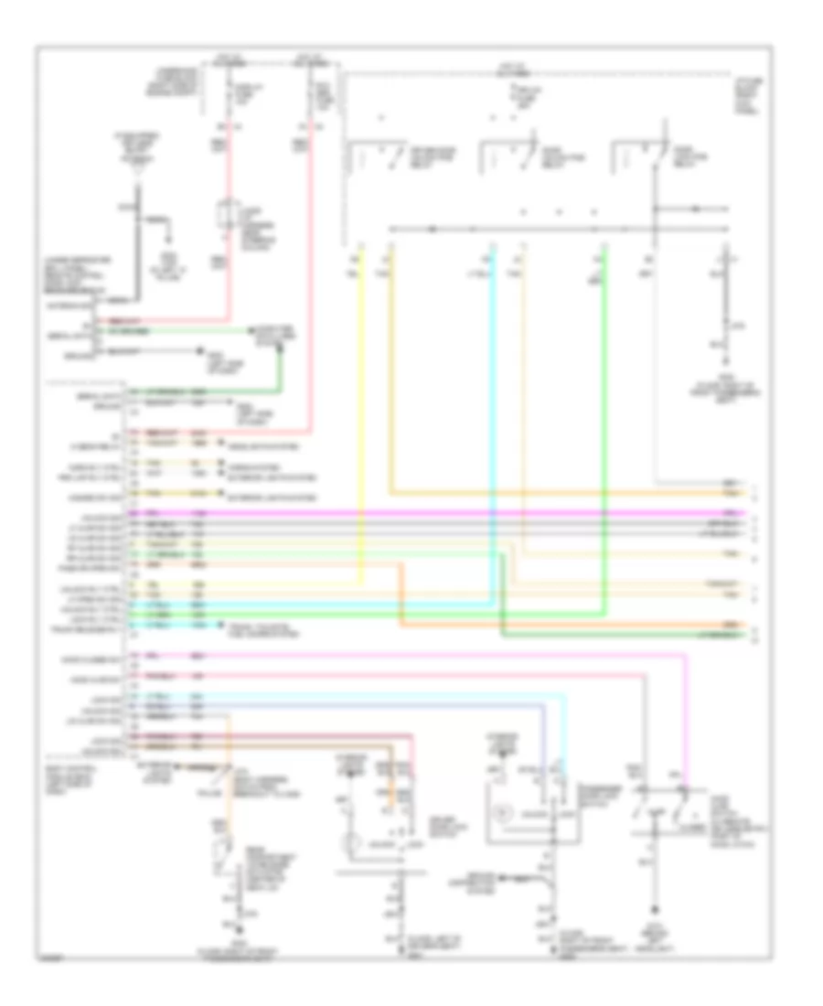 Power Door Locks Wiring Diagram 1 of 2 for Chevrolet Impala LS 2009