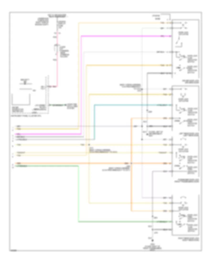 Power Door Locks Wiring Diagram 2 of 2 for Chevrolet Impala LS 2009