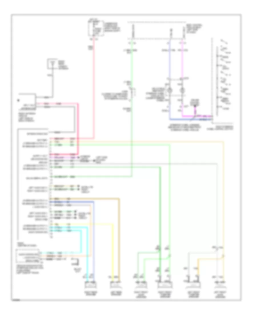 Radio Wiring Diagram, without Amplifier for Chevrolet Impala LS 2009