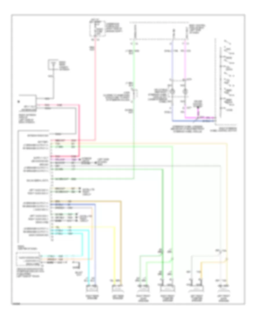 Radio Wiring Diagram without Amplifier for Chevrolet Impala LS 2009