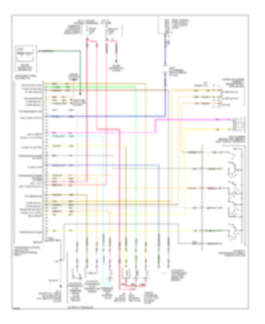 Transmission Wiring Diagram for Chevrolet Impala LS 2009