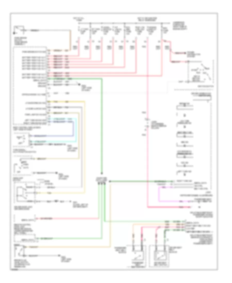 Warning Systems Wiring Diagram for Chevrolet Impala LS 2009