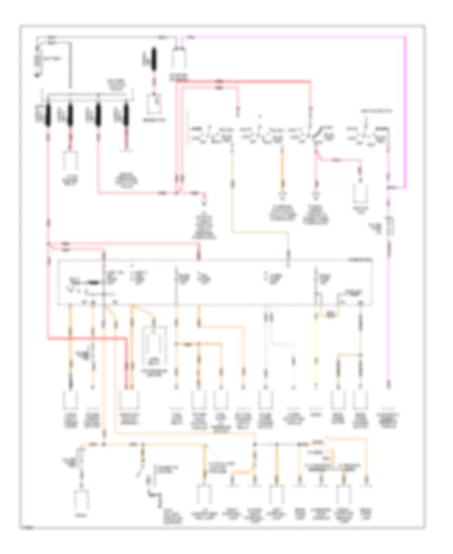 Power Distribution Wiring Diagram 1 of 2 for Chevrolet Astro 1995