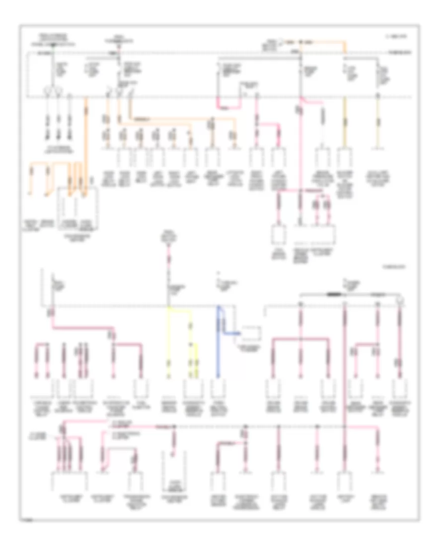 Power Distribution Wiring Diagram 2 of 2 for Chevrolet Astro 1995