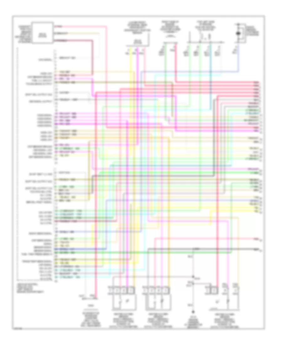 4 3L VIN W Engine Performance Wiring Diagrams 1 of 4 for Chevrolet Chevy Express G1998 1500