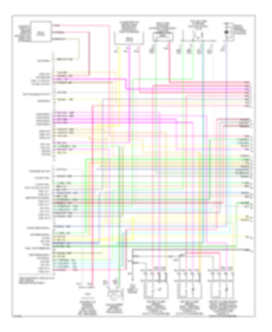 5.0L (VIN M), Engine Performance Wiring Diagrams (1 of 4) for Chevrolet Chevy Express G1500 1998