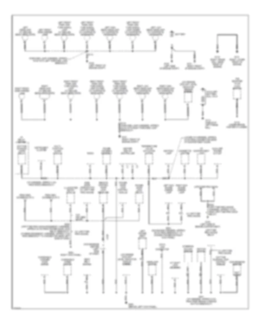 Ground Distribution Wiring Diagram 1 of 3 for Chevrolet Chevy Express G1998 1500