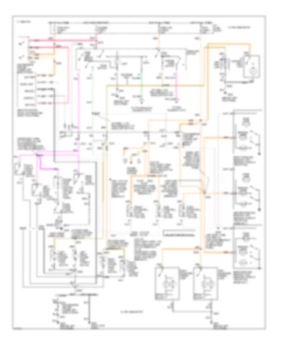Interior Light Wiring Diagram 2 of 3 for Chevrolet Chevy Express G1998 1500