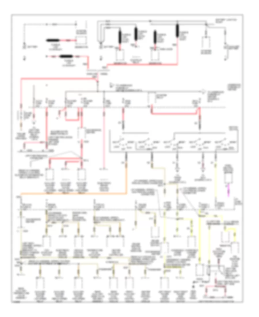 Power Distribution Wiring Diagram 1 of 4 for Chevrolet Chevy Express G1998 1500