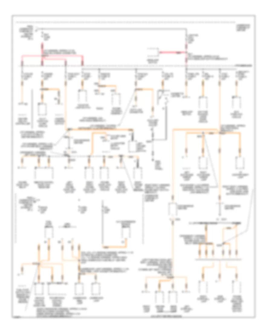 Power Distribution Wiring Diagram (2 of 4) for Chevrolet Chevy Express G1500 1998