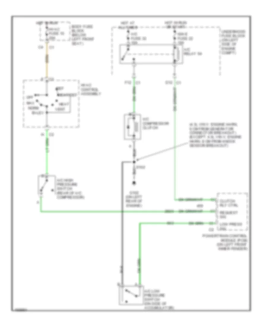 Compressor Wiring Diagram for Chevrolet Chevy Express G3500 2003