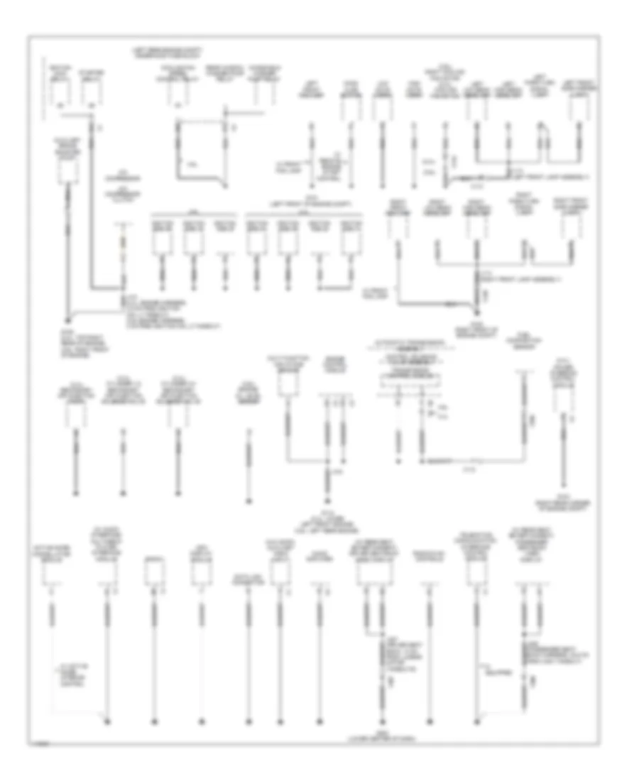 Ground Distribution Wiring Diagram 1 of 4 for Chevrolet Equinox LS 2013