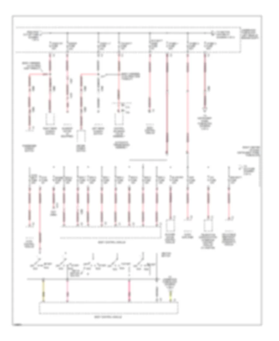 Power Distribution Wiring Diagram (2 of 4) for Chevrolet Equinox LS 2013
