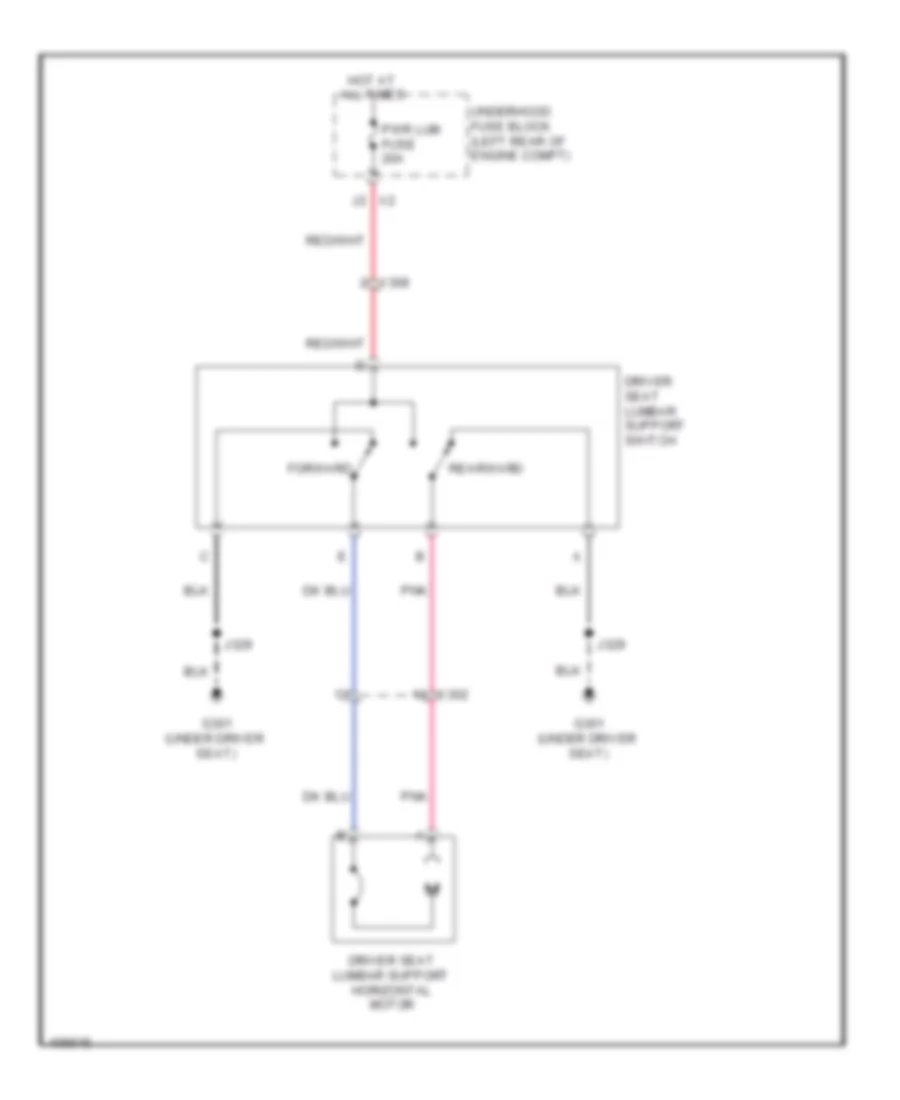 Drivers Lumbar Wiring Diagram for Chevrolet Equinox LS 2013