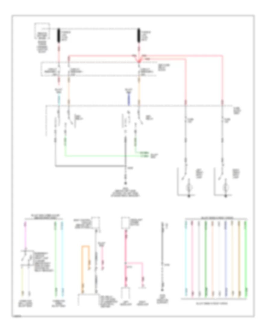 Accessory Lamps Wiring Diagram for Chevrolet Impala 2000