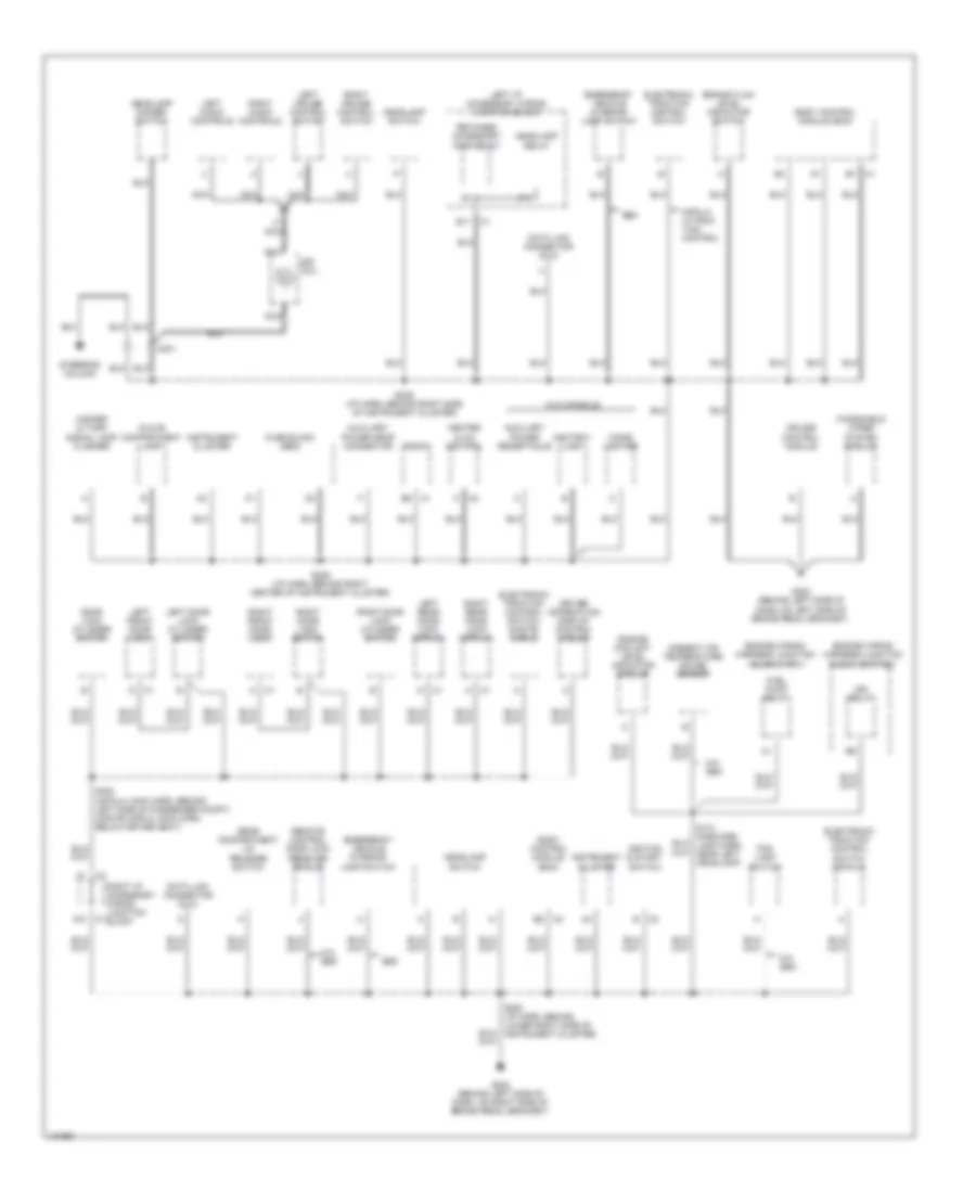 Ground Distribution Wiring Diagram 2 of 3 for Chevrolet Impala 2000