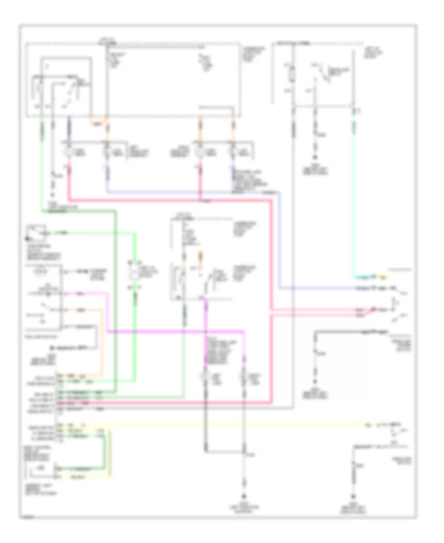 Headlight Wiring Diagram for Chevrolet Impala 2000