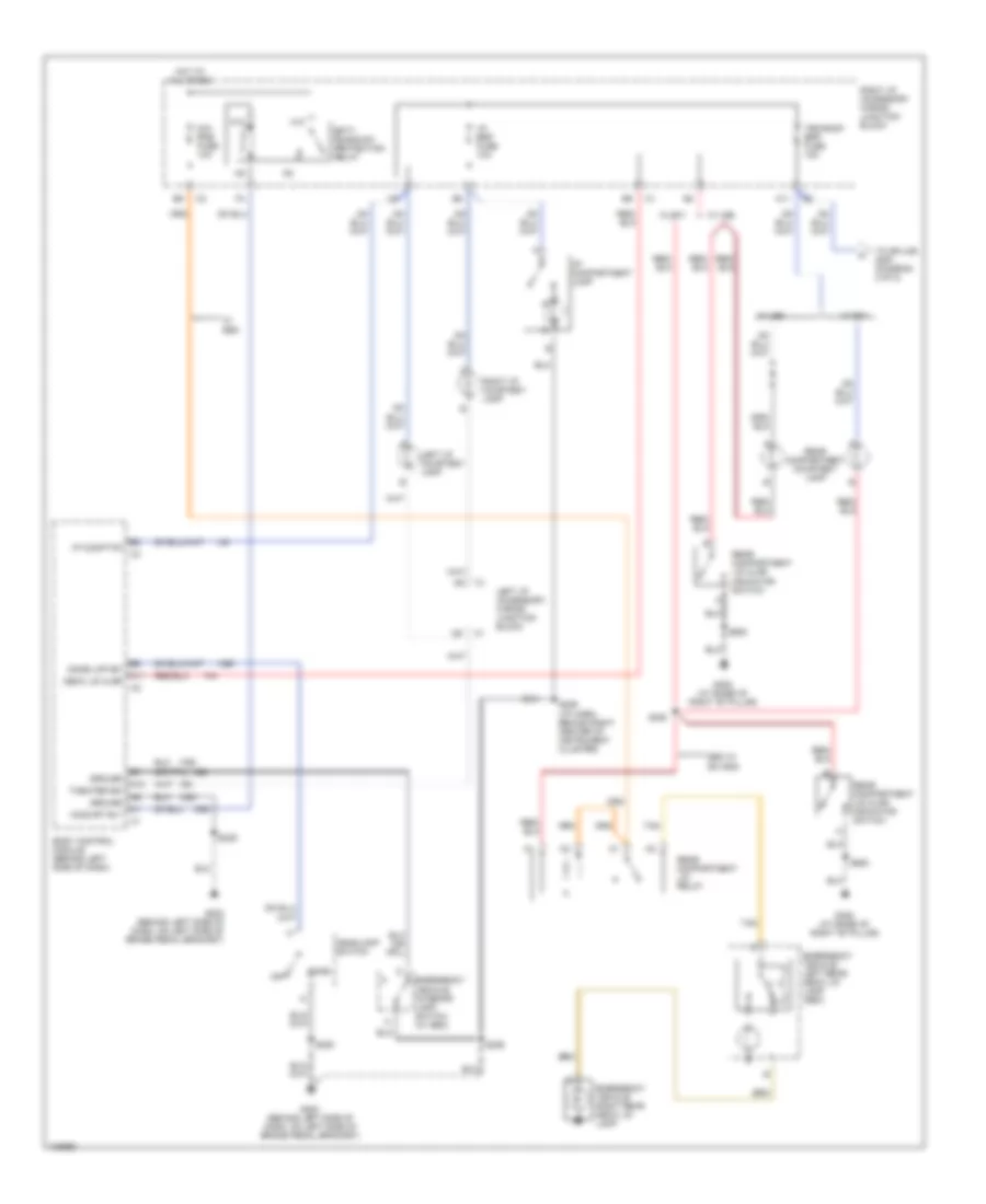Courtesy Lamps Wiring Diagram 1 of 2 for Chevrolet Impala 2000