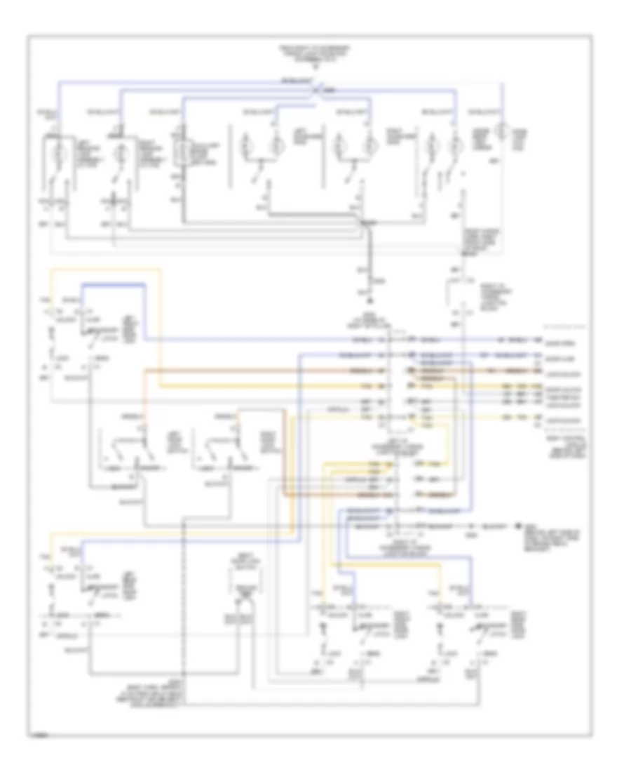 Courtesy Lamps Wiring Diagram 2 of 2 for Chevrolet Impala 2000