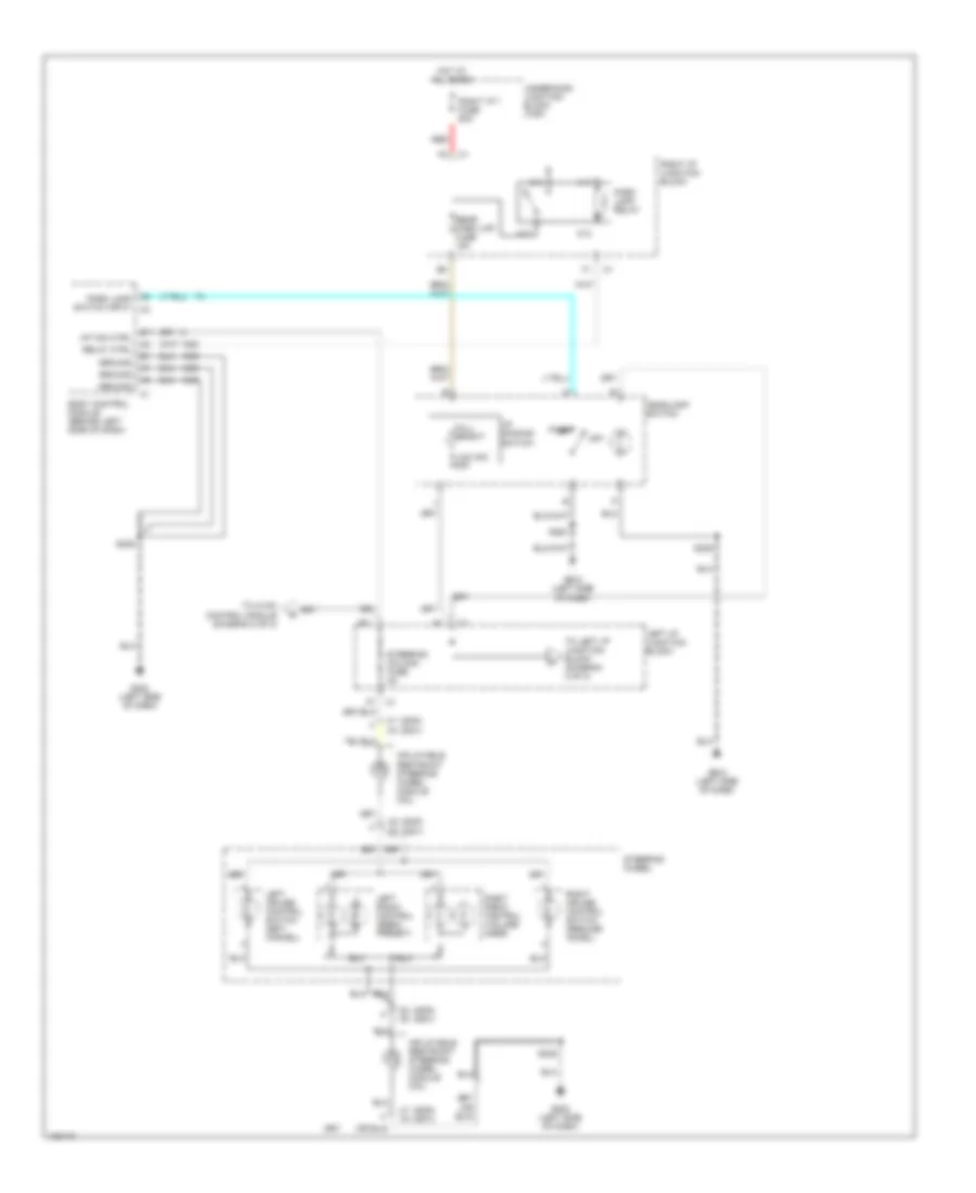 Instrument Illumination Wiring Diagram (1 of 2) for Chevrolet Impala 2000