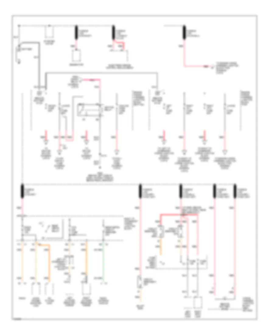 Power Distribution Wiring Diagram 1 of 5 for Chevrolet Impala 2000