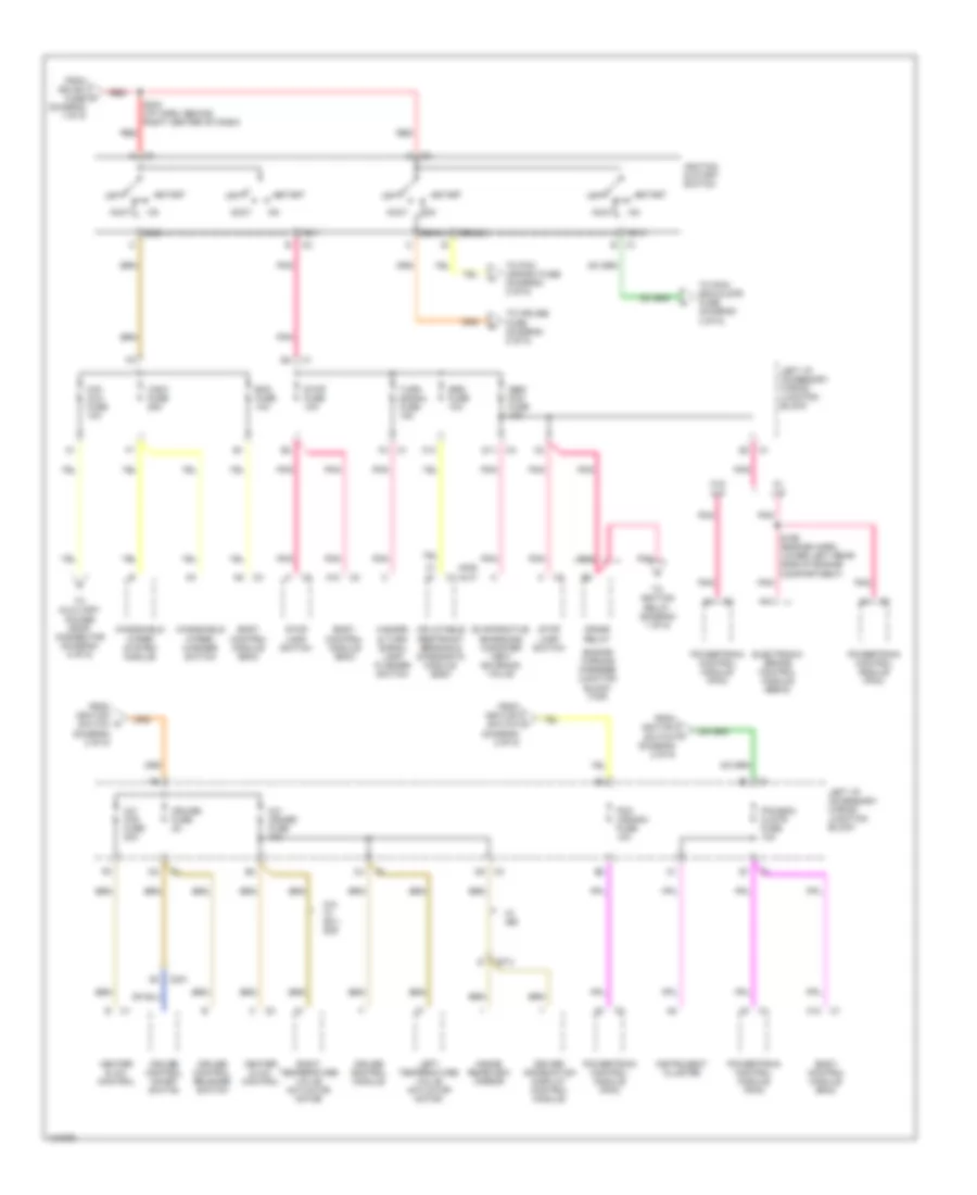 Power Distribution Wiring Diagram (2 of 5) for Chevrolet Impala 2000